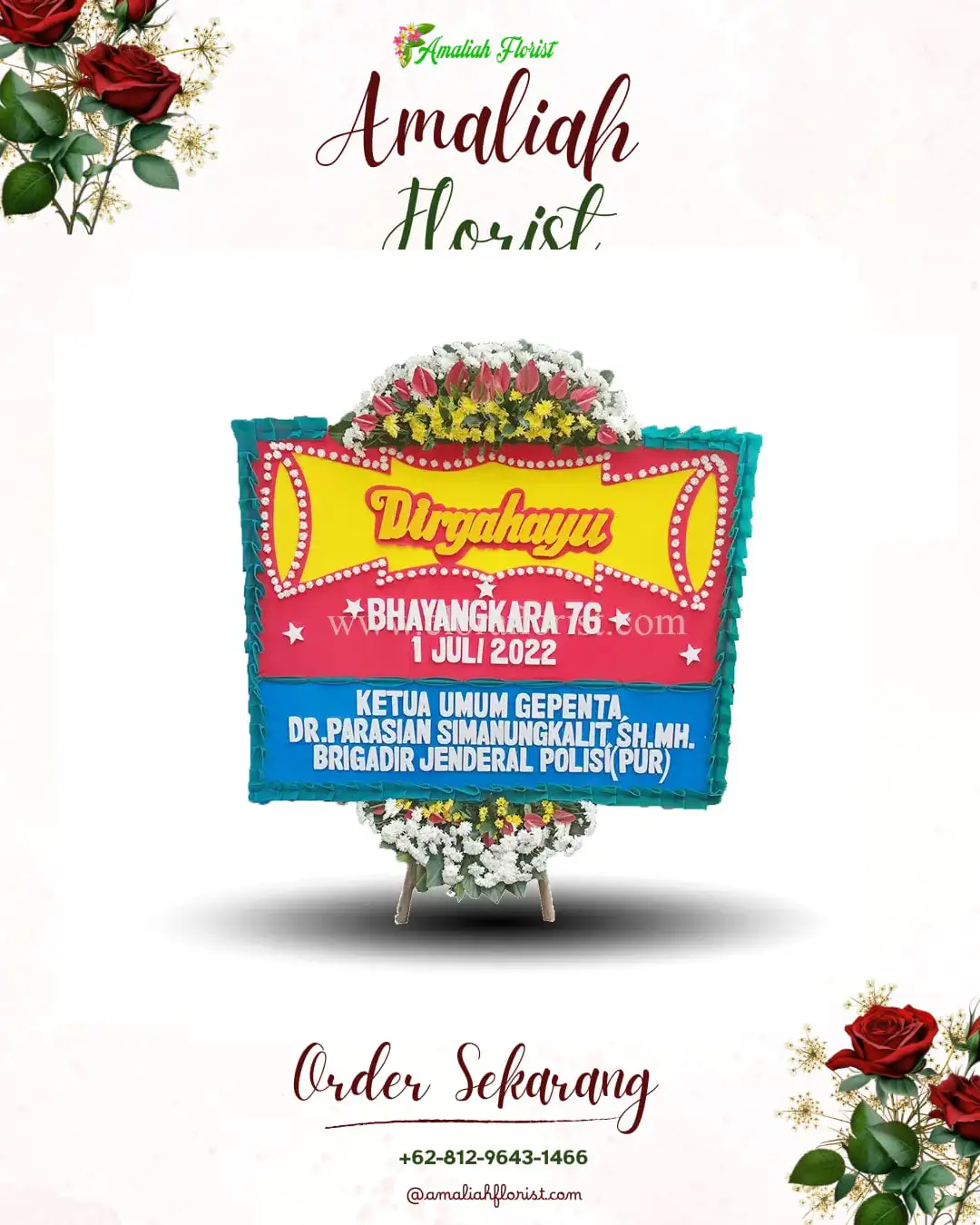 Papan Bunga HUT Ulang Tahun Ketungau Hulu